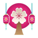 Free Arbol Sakura Festival Icono