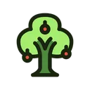 Free Arbol Frutal Huerta Cosecha Icono