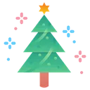 Free Arbol Celebrar Star Icono