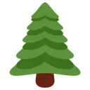 Free Hojas Perennes Arbol Navidad Icono