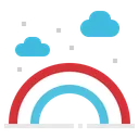 Free Arc En Ciel Saison Meteo Icône