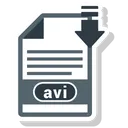 Free Archivo avi  Icono