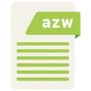 Free Azw Formato Archivo Icono