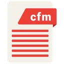 Free Cfm Archivo Tipo Icono