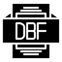 Free Dbf Archivo Tipo Icono