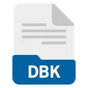 Free Dbk Archivo Formato Icono