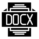 Free Docx Archivo Tipo Icono