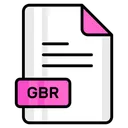 Free Gbr Archivo Formato Icon