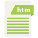 Free Htm Archivo Tipo Icono