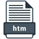 Free Htm Formato Archivo Icono