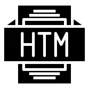 Free Htm Archivo Tipo Icono