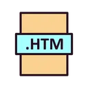 Free Archivo Htm Htm Formato De Archivo Icono