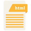 Free HTML Archivo Tipo Icono