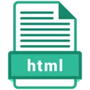 Free HTML Formato Archivo Icono