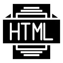 Free HTML Archivo Tipo Icono