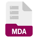 Free Mda Archivo Formato Icon