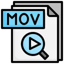 Free Archivo Mov Archivo Carpeta Icon