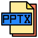 Free Pptx Archivo Tipo De Archivo Icono