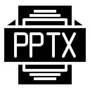 Free Pptx Archivo Tipo Icono