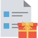 Free Archivo De Regalo Documento Extension Icono