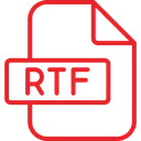 Free Archivo rtf  Icono