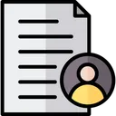 Free Archivo De Usuario Documento De Usuario Curriculum Icon