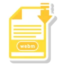 Free Webm Archivo Formato Icono