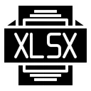 Free Xlsx Archivo Tipo Icono