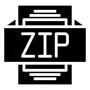 Free Zip Archivo Tipo Icono