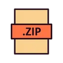 Free Archivo Zip Zip Formato De Archivo Icono