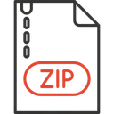 Free Archivo Zip Computadora Documento Icono