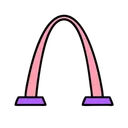Free Arco Do Portal St Louis Ícone