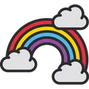 Free Arco Iris Ceu Nuvem Ícone