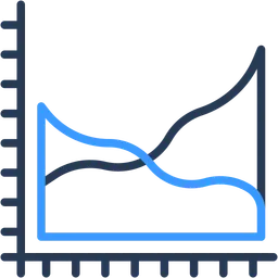 Free Area chart  Icon