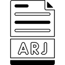 Free Arj Compressed File File File Type Icon