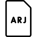 Free Arj Compressed File File File Type Icon