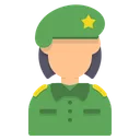 Free Army Woman Avatar Icon
