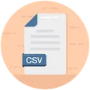 Free Csv Arquivo Csv Formato De Arquivo Ícone