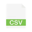 Free Arquivo CSV  Ícone