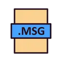 Free Arquivo Msg Msg Formato De Arquivo Ícone