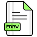 Free Edrw Arquivo Formato Ícone