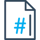 Free Arquivo de hashtag  Ícone