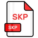 Free Skp Arquivo Formato Ícone