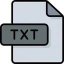 Free Arquivo txt  Icon