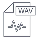 Free Wav Formato Tipo Icon