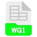 Free Wq 1 Arquivo Formato Icon