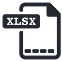 Free XLSX Arquivo Extensao Ícone