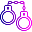 Free Arrest Crime Handcuffs Icon