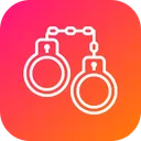 Free Arrest Crime Handcuffs Icon