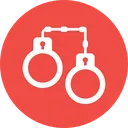 Free Arrest Crime Handcuffs Icon